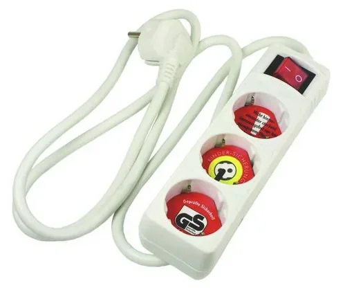 "Steckdosenleiste 8-fach, weiß image"