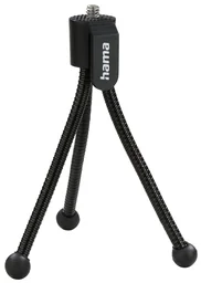 Handliches Mini Stativ mit flexiblen Beinen und Befestigungsclip