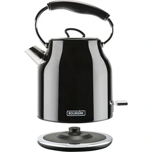 "Nostalgischer Wasserkocher Deluxe - Schwarz - Retro-Design - 1,7 l image"