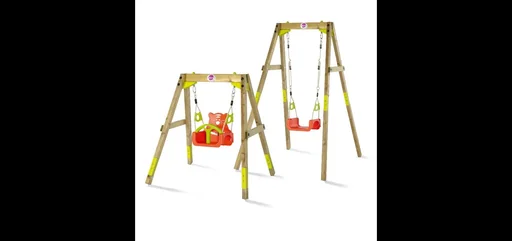 "Mitwachsende Holzschaukel, Outdoor-Einzelschaukel für Babys und Kleinkinder, Schaukelseile höhenverstellbar, natur image"