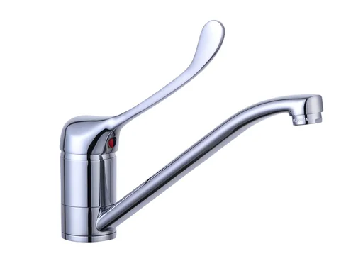 "Spültischarmatur Carlo Niederdruck mit Arzthebel, chrom image"