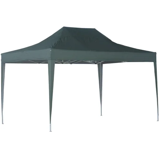 "Faltpavillon 3x4.5m Grün Pavillon Faltzelt Partyzelt Gartenzelt Metall image"