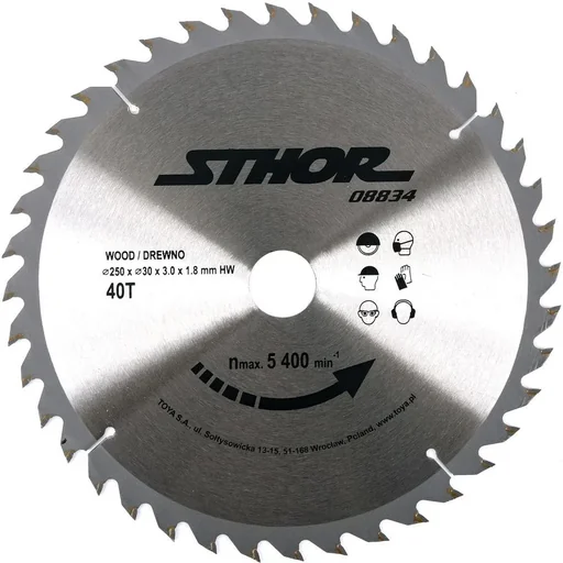 "Kreissägeblatt - 40T - Durchmesser 30mm - Umfang 250mm image"