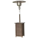 Gas-Terassenstrahler silber/braun