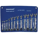 12-teiliger Ringschlüsselsatz mit festem Blatt 8 - 19 mm