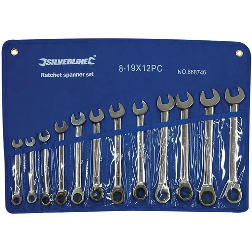 "12-teiliger Ringschlüsselsatz mit festem Blatt 8 - 19 mm image"