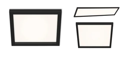 "LED Deckenleuchte, viereckig, 29,5 cm, CCT, 18 Watt, schwarz image"