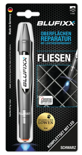 "Reparaturstift 5 g MGS für Fliesen inklusive blauem LED-Licht, schwarz image"