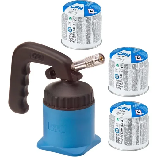 "Lötbrenner LM 2000 Leistungsstark, ideal für Weich- und Hartlöten bis 1750°C mit 3 Gaskartuschen image"