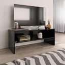 TV-Schrank 100x40x40 cm Spanplatte hochglänzend schwarz