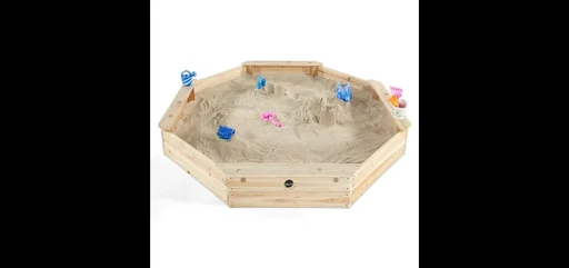 "Gigantischer Sandkasten aus Holz, Outdoor-Sandkasten für Kinder aus Holz, Sitzbank, natur image"