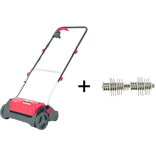 "Elektro-Vertikutierer inkl. zusätzlicher Vertikutierwalze - 1200W - 31 cm Arbeitsbreite - 19-fache Tiefeneinstellung image"