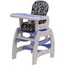 3 in 1 Kinderhochstuhl Kombihochstuhl blau-weiß