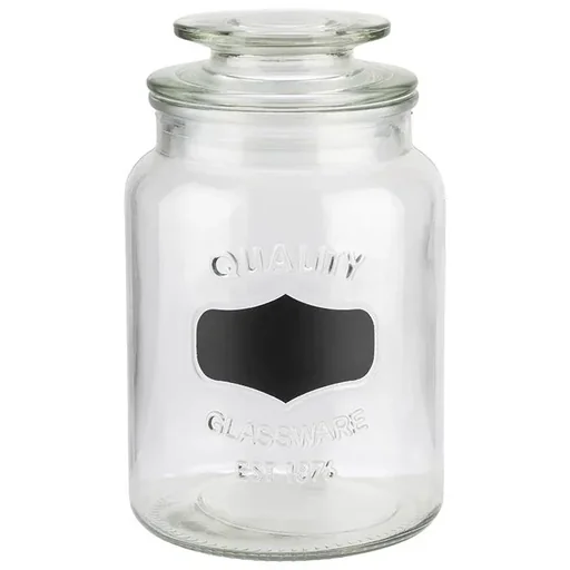 "Vorratsglas mit Beschriftungsfeld - Glasbehälter mit 1 L image"