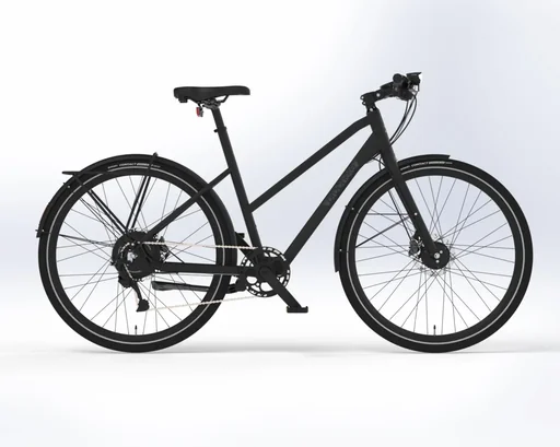 "Damen City E-Bike 28 Zoll, Rahmenhöhe 52 cm, 8 - Gang Kettenschaltung, schwarz, URBANICER 21.EMU.10 image"