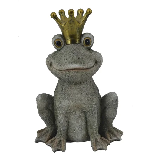 "Froschkönig sitzend aus Polyresin image"