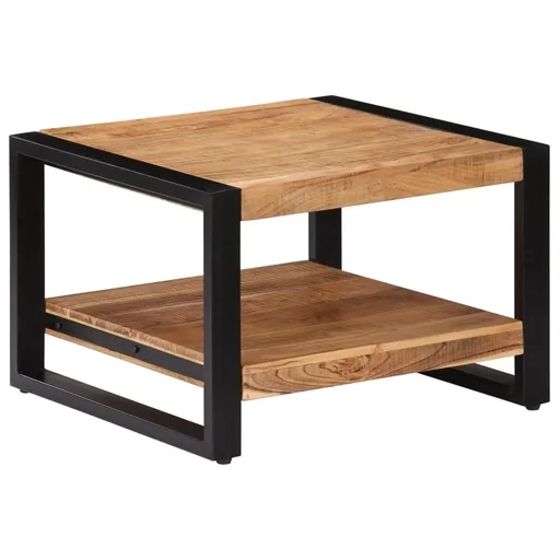 "Couchtisch 60x60x40 cm Akazienholz massiv image"