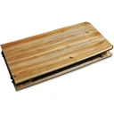 Bierbank-Set 3-teilig mit Rückenlehne & extra breitem Tisch 70cm