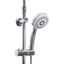 Regendusche Duschsystem Handbrause 3 Duschmodi höhenverstellbar Silber