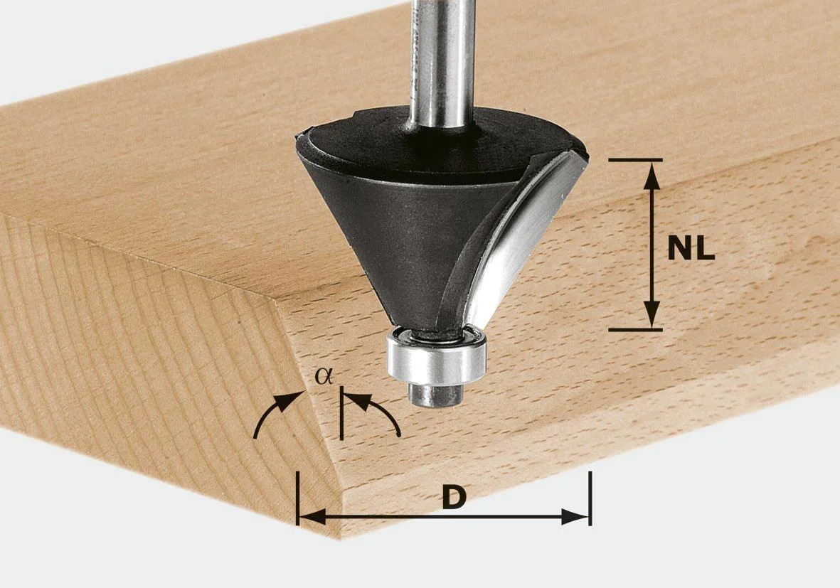 Fasefräser HW D36 / 45 Grad KL