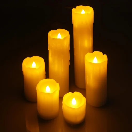 "Flammenlose LED Kerzen - 6er Set image"