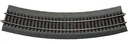 6 Stück Gebogenes Gleis R4 mit Bettung, Radius 481,2 mm, Bogenwinkel 30°