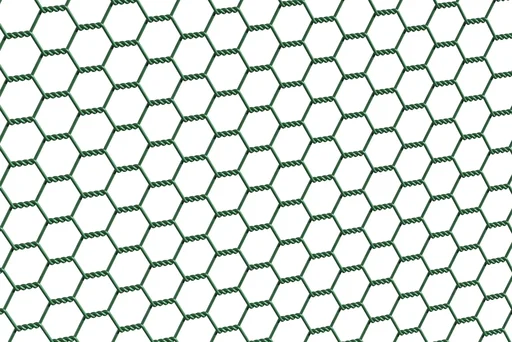 "Sechseckgeflecht grün kunstoffbeschichtet, 50cm x 25m, 13x13cm, 1mm image"