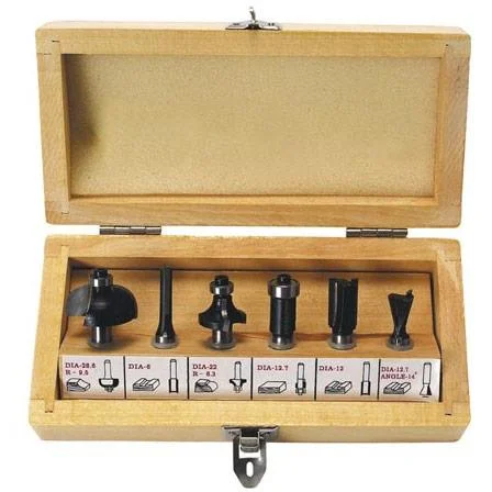 Fräsersatz - 6 Stück - Schaft Ø 8 mm