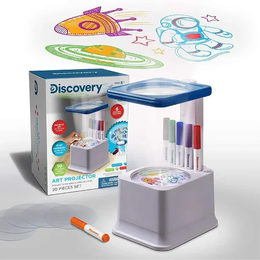 "Discovery Kids Projektor Projiziere deine selbstgemachten Zeichnungen an die Wand oder die Decke image"