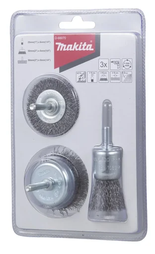 "Rundbürsten-Set 3 teilig, Stahl image"