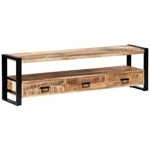 "Tv-Schrank 150x30x45 cm massiv Mangoholz image"
