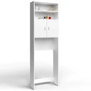 Waschmaschinenschrank 195 x 63 x 20cm weiß