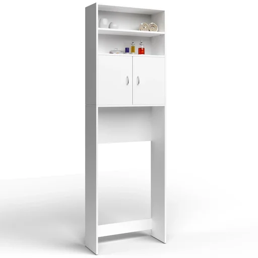 "Waschmaschinenschrank 195 x 63 x 20cm weiß image"