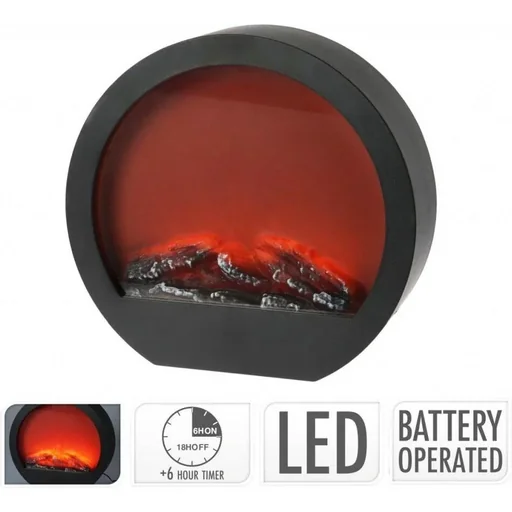 "Kamin mit LED - inkl. Zeitschaltuhr - 34,5 x 33 image"