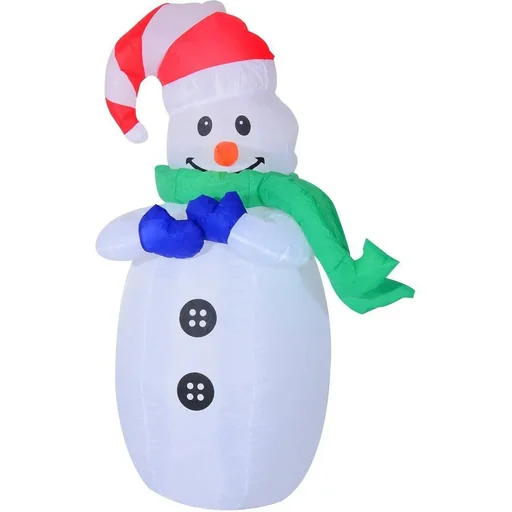 "LED Schneemann aufblasbar warmweiß image"