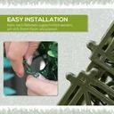 12 Stück künstliches Pflanzenwand Hecke 50x50 cm UV-Schutz Sichtschutz Schwimmer Gras Design Heckenpflanze für Garten Ou