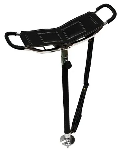 Leichter Sitzstock mit Ledersitzfläche
