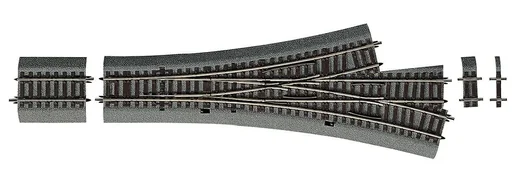 "Asymmetrische Dreiwegweiche DWW15 für Handbetrieb, mit Bettung image"