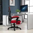 Gamingstuhl mit Fußstütze