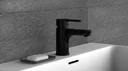 Waschtischarmatur, Schwarz matt
