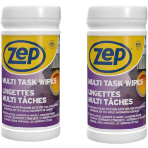 "ZEP Multi Task Wipes - Reinigungstücher - 100 Stück x 2 Stück - Vorteilspackung - 2 Stück image"