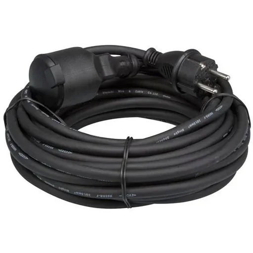 "EHQ Power Verlängerungskabel - 10M - Gummi - Pin Erdung - 3G2.5 - IP44 image"