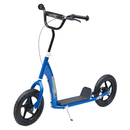"Kinderroller Scooter Tretroller Cityroller Kinder Roller Kickboard 12 Zoll Blau 120 x 52 x 80-88 cm image"