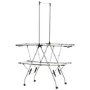 Kleiderständer Wäschetrockner Wäscheständer Standtrockner zusammenklappbar großer Trockenraum Edelstahl 138,5x63x208cm