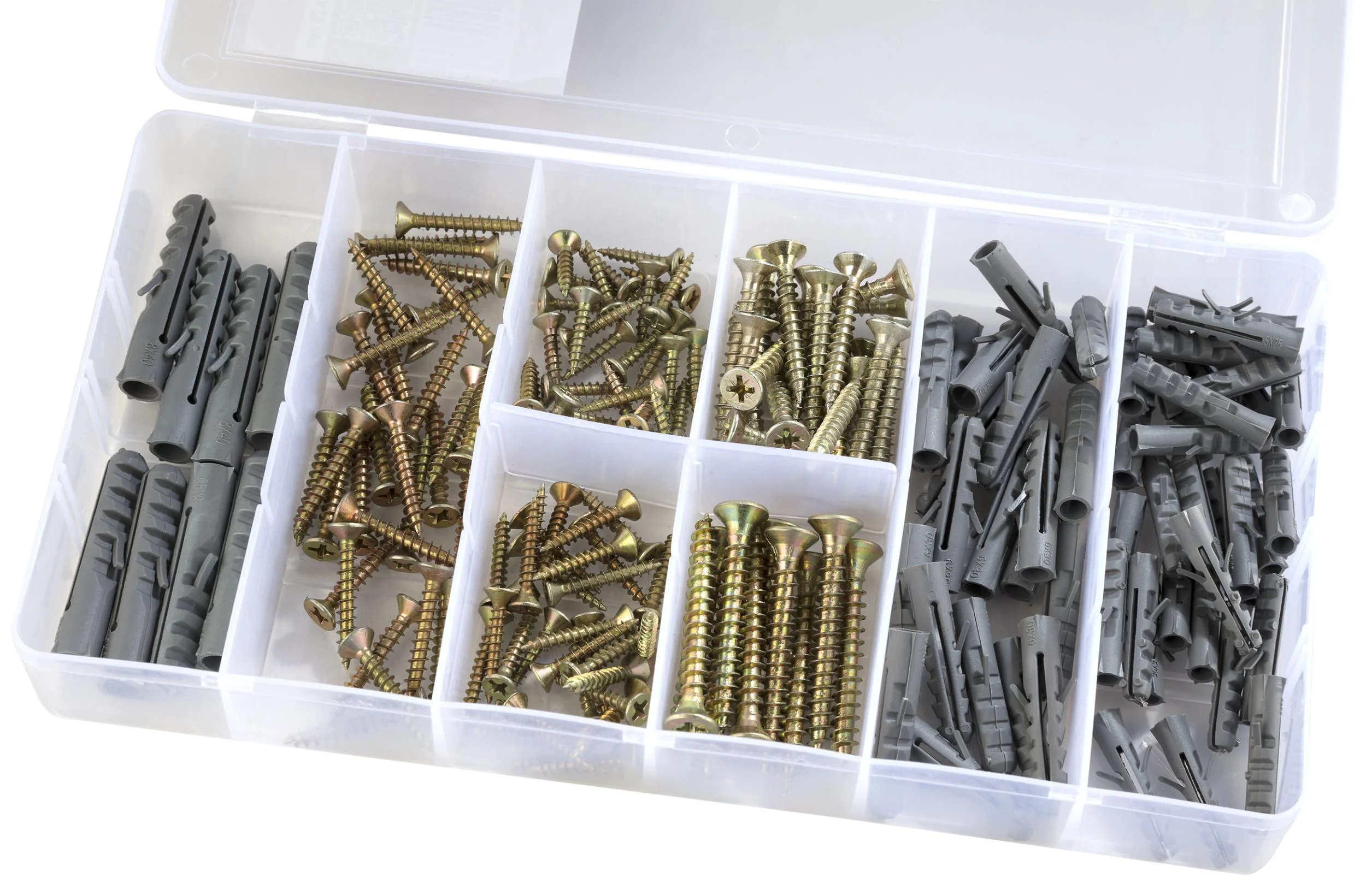 Schrauben- und Dübel Sortiment, 178-teilig