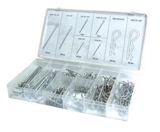 "Federstecker und Stecksplinte, 260 Teile in Sortimentskasten image"