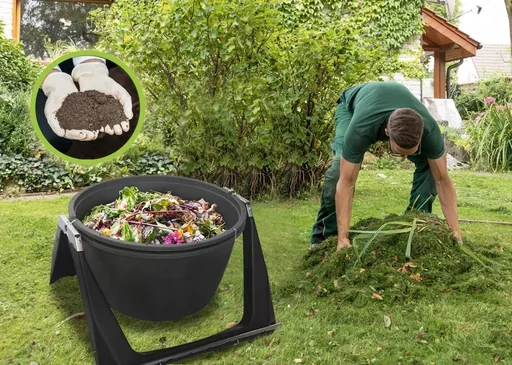 "Trommel-Komposter 180 Liter, schwarz image"