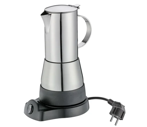 "Elektro Espressokocher AIDA 6 Tassen, Edelstahl, Cilio 273694 image"