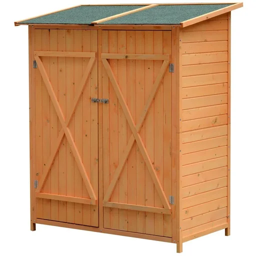 "Gerätehaus Holz Gartenschuppen Geräteschuppen Doppeltür image"