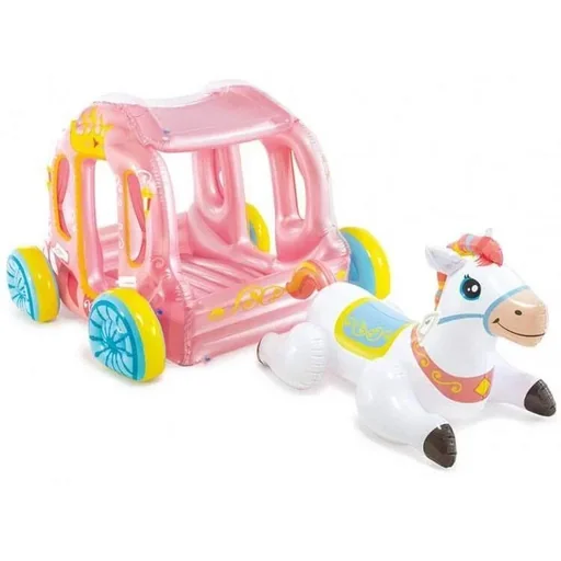 "opblaasbare prinsessenkoets 145 x 135 x 104 cm image"